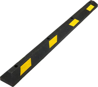 Produktbild von Anfahrschwelle aus Gummi  -  Radstopp Gelb & Schwarz 15 cm x 1,83 m x 10 cm - Gelb & Schwarz - Rubber - In -  & Outdoor - Nutzung - WS - 007