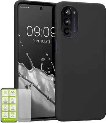 Image de Étui en silicone pour Motorola Moto G52 + étui en verre H9 pour téléphone portable