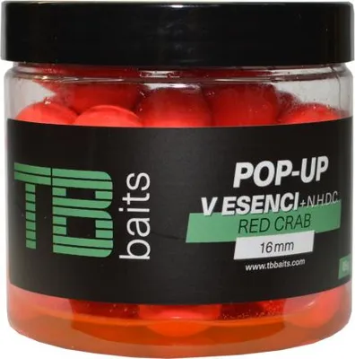 Obrázok produktu pre TB Baits Plávajúce boilies Pop-Up Red Crab + NHDC 65 g 16 mm