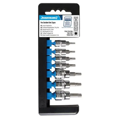 Produktbild von Steckschlüsseleinsätze T10–T40 Satz 1/4-Zoll- und 3/8-Zoll-Antrieb 7-tlg.