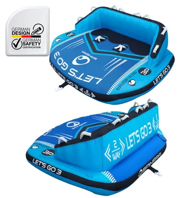 Immagine prodotto di Gommone a tre tubi - 178 x 211 x 74 cm - Nylon con rivestimento in PVC - Nero