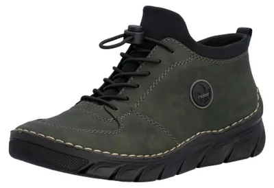 Immagine prodotto di Stivaletti da donna Rieker, con elastico, suola profilata e cerniera. Modello: 55071, taglia: 39 EU, colore: verde