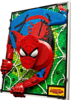 Produktbild von LEGO 31209 ART The Amazing Spider-Man Poster, 3D Wandbild-Set, baubares Leinwandbild, Superhelden-Deko, kreative Aktivität, Comic-Geschenk für Jugendliche und Erwachsene