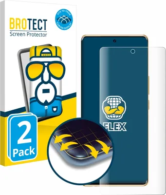 Produktbild von 2x BROTECT Fullscreen Schutzfolie für Infinix Note 40 Pro Displayschutz Folie Fullcover Klar Transparent