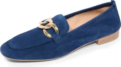 Produktbild von 4904AR mocassino donna UNISA BUYO woman suede loafers blue
