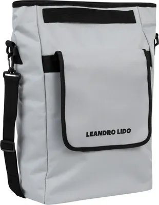 Produktbild von LEANDRO LIDO Rapallo Fahrradtasche 20L – wasserabweisend, Toploader Design, abnehmbarer Schultergurt, für Gepäckträger, Grau | LL-103