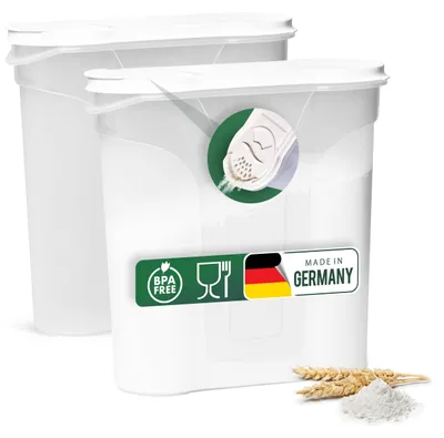Zdjęcie produktu dla Zestaw dwóch pojemników do rozsypywania, pojemność 4 litry każdy