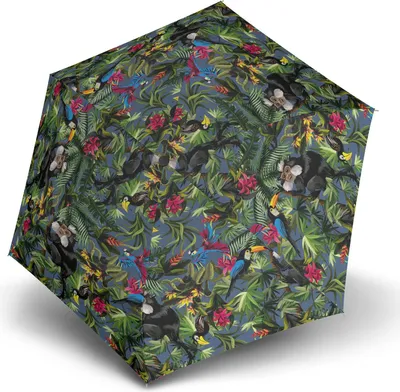 Produktbild von Knirps Taschenregenschirm Regenschirm U.200 Ultra Light Duomatic Tropic mehrfarbig