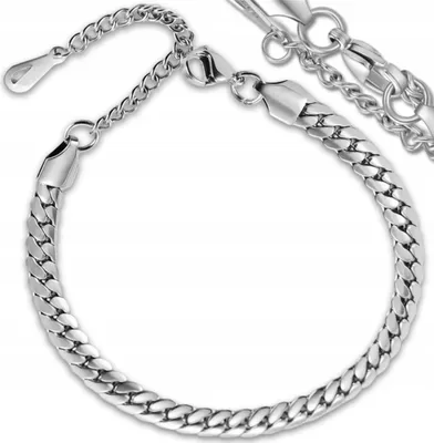 Productafbeelding van EDIBAZZAR | Zilveren armband voor de pols, gemaakt van 18 karaat chirurgisch staal, een elegant damesgeschenk
