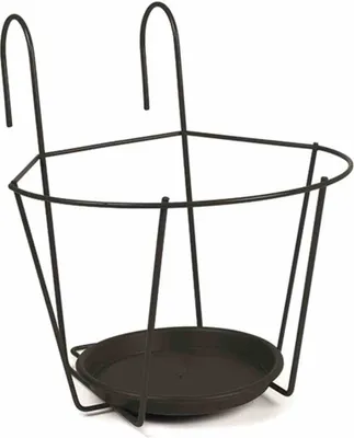 Produktbild von Jardifer 330-109 Blumentopfhal.Ø25cm, zum Einhängen, schwarz (1 Stück)