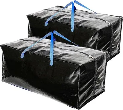 Produktbild von Famanu Aufbewahrungstaschen Set 2 Stück - Extra große, wasserdichte Taschen, schwarz
