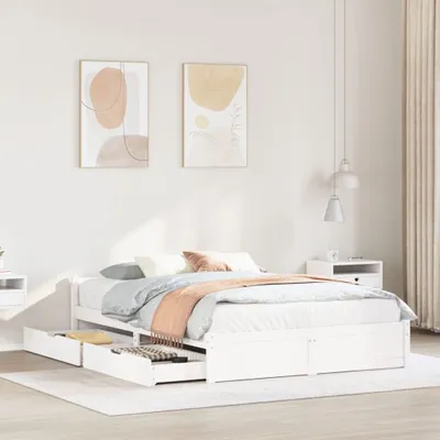 Immagine prodotto di Maison Exclusive - Letto senza Materasso Bianco 150x200 cm Legno Massello di Pino