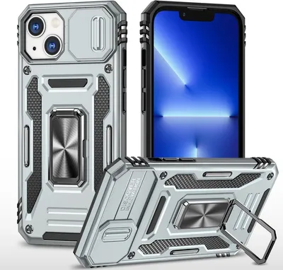 Produktbild von König Design Hülle kompatibel mit Apple iPhone 15 Kunststoff Soft Handyhülle - Handy Case Grau