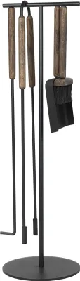 Immagine prodotto di blomus ASHI set camino 5 pezzi acciaio verniciato a polvere marrone 75,5 cm (h)