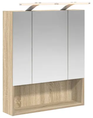 Obrázek produktu pro Koupelnová zrcadlová skříň Sonoma dub 60 x 14.5 x 70 cm