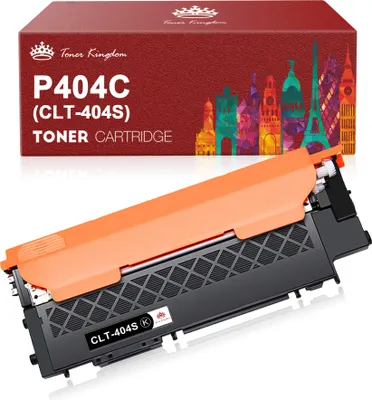 A toner cartridge and its packaging are shown against a white background.