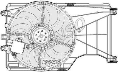 Produktbild von DENSO DER20001 Lüfter Motorkühlung Kühlerlüfter für OPEL Corsa E Schrägheck (X15) Wasserkühler