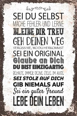 Produktbild von vianmo Holzschild 30x20 cm Sei du selbst mache Fehler lerne