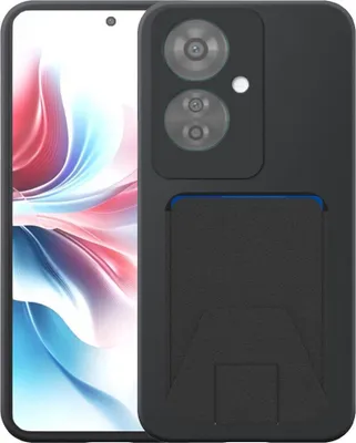 Obrázok produktu pre Vhodné pre telefón Oppo Reno 11F s nastaviteľným koženým puzdrom - flexibilný zadný kryt Silikónové puzdro TPU s nastaviteľným koženým puzdrom - čierne - Smartphonics