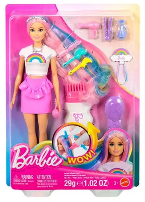Produktbild von Barbie Rainbow Sparkle Hair Doll, Modepuppe, Weiblich, 3 Jahr(e), Junge/Mädchen, 120 mm, Mehrfarbig