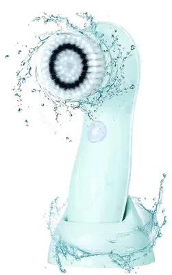 Produktbild von Elektrische Gesichtsreinigungsbürste, wasserdicht, wiederaufladbar, rotierend, 3 Bürstenköpfe für Tiefenreinigung