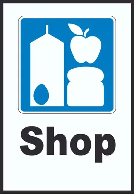 Produktbild von Shop Schild A6 (105x148mm)