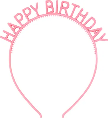 Produktbild von Oblique Unique Haarreifen Happy Birthday Haarreif für Geburtstag Jubiläum Mädchen Damen Frauen Accessoire - rosa