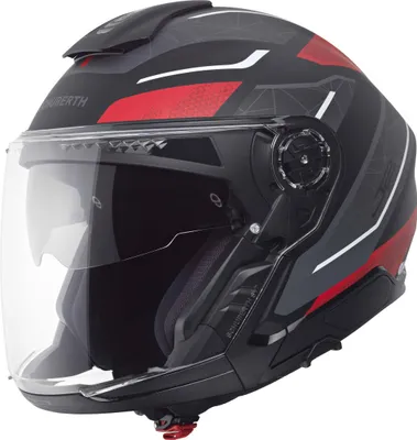 Image de Schuberth J2 Sigma Jethelm, anthracite/rot, XS (53)