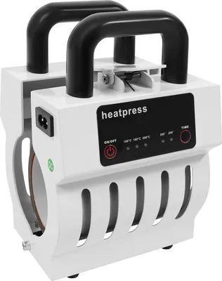 Sublimations-Tassenpresse - Mini Wärmepresse für Keramikbecher - Kapazität 10–11 oz - Temperatur 160–200°C - Timer 200–300 s - EU-Stecker - Weiß