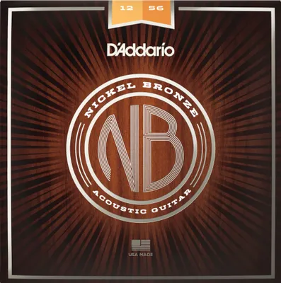 Produktbild von D'Addario NB1256 - Nickelbronze - light top / medium bottom (012-056)