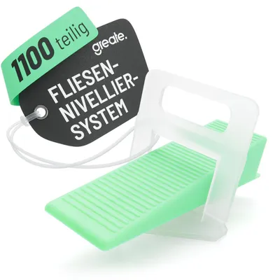 Produktbild von Fliesennivelliersystem Fliesenkeile Fugenkreuze - 2 mm Fugenbreite - 1100-teilig - 100 Keile