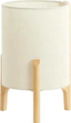 Image de Light & Living - lampe de table - Litto - naturel - bois - lampe de bureau - E27 - 1894388