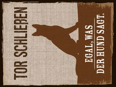 Produktbild von vianmo Holzschild 40x30 cm Tor Schließen egal, was der Hund sagt Deko Schild