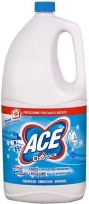 Produktbild von Reinigungsmittel Flüssigkeit Waschmaschine Classico Ace 4 Liter Bleichmittel Doppelt Aktion Wäscherei