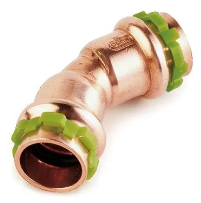 Produktbild von Kupfer Pressfitting Sudo-Press Winkel 45° 15 mm innen/innen Kontur V DVGW
