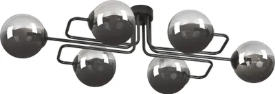 Zdjęcie produktu dla Żyrandol BRENDI czarny-grafit 6xE14x10W metal wym:32x93x35cm IP20 Emibig