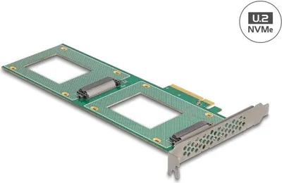 Image de DELOCK PCI Express 4.0 x8 Karte zu 2 x intern U.2 NVMe SFF