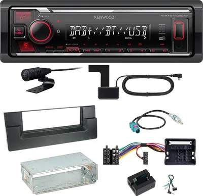 Produktbild von Kenwood KMM-BT408DAB Bluetooth Digitalradio Einbauset für BMW 5er E39 ab 10/2000