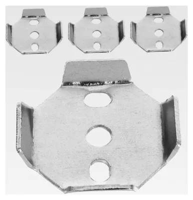 Produktbild von 4-teiliges Set Handtuchhalter Ersatzteile aus Edelstahl mit quadratischen Montagebeschlägen für das Badezimmer