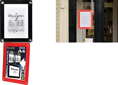 Zdjęcie produktu dla Securit - gablota na plakat A4, czarna
