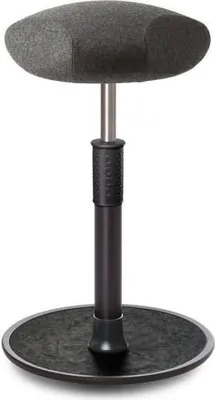 Produktbild von Sitz- Stehhocker Free Tall Triangel kvadrat Divina Mel. Grau schw. /schw..