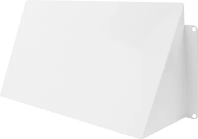 Produktbild von Wetterschutzhaube Ablufthaube Wetterschutz Lüftungsgitter verzinkter Stahl 250 x 120 mm weiß (RAL9016)