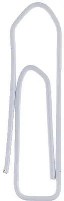 Produktbild von Alco Briefklammer Metall farbig lackiert 26mm weiß 1000 Stück