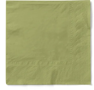 Produktbild von Tissue Cocktail-Serviette Oliv, 24 x 24 cm, 150 Stück - Mank