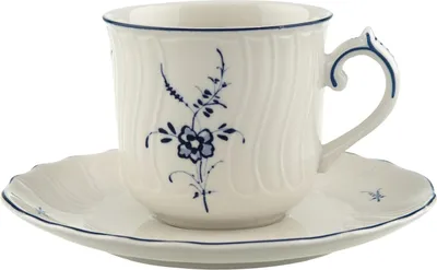 Produktbild von Villeroy & Boch Vieux Luxembourg 2-teiliges Set Kaffeetasse mit Untertasse 120 ml Porzellan