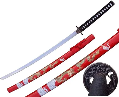 Zdjęcie produktu dla Zestaw Bay oferuje drewniany bokken katana z pochwą SAYA wykonaną z tworzywa sztucznego atrapę treningowego miecza samurajskiego 4KM100-405RD