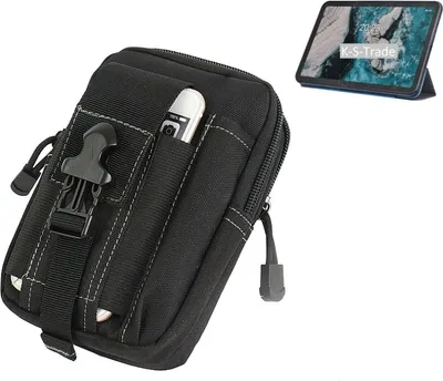 Produktbild von K-S-Trade Gürtel Tasche kompatibel mit Nokia T20 Wi-Fi Gürtel-Tasche Holster Schutz-Hülle Handy Hülle Smartphone outdoor Handy-Hülle schwarz