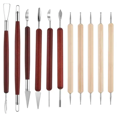 Productafbeelding van 11 stuks modelleergereedschap pottenbakkersset
