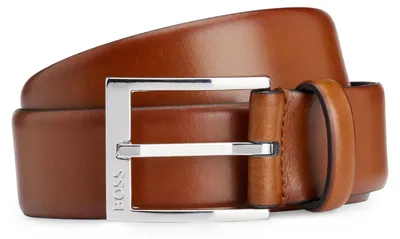 Produktbild von BOSS Herren Elloy-PC-An Sz35 In Italien gefertigter Gürtel mit Logo-Schließe Braun 80 – Braun 214