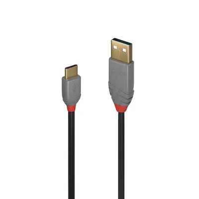 Immagine prodotto di Cavo USB 2.0 tipo A-C Lindy da 2 m, linea Anthra